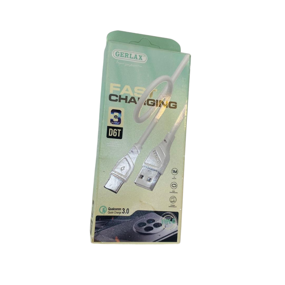 GERLAX D6T Fast Charging Cable – Micro USB | Qualcomm Quick Charge 3.0