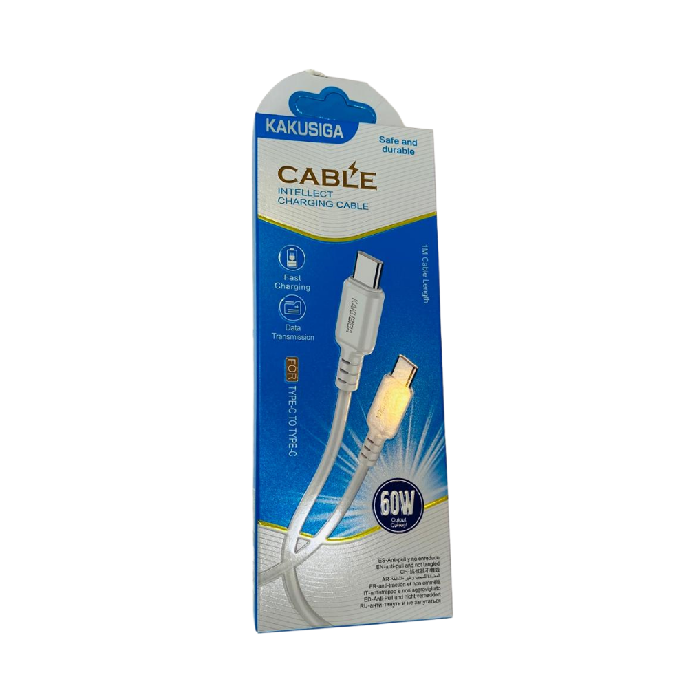 Kakusiga Type-C to Type-C Charging Cable – 60W Output