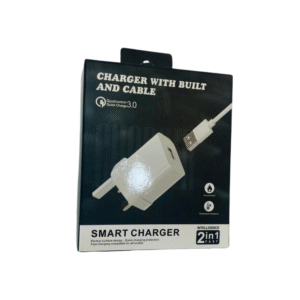 Smart Charger with Built-in Cable – Qualcomm Quick Charge 3.0