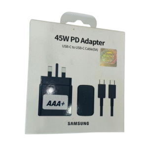 Samsung 45W PD Adapter – USB-C to USB-C Cable (5A)